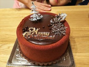 イオンモールつくばでクリスマスケーキ 株式会社 トラストワン